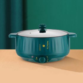 Non Stick Pot Household Electric Pot Integrated Type (Option: Green-22cm-UK)